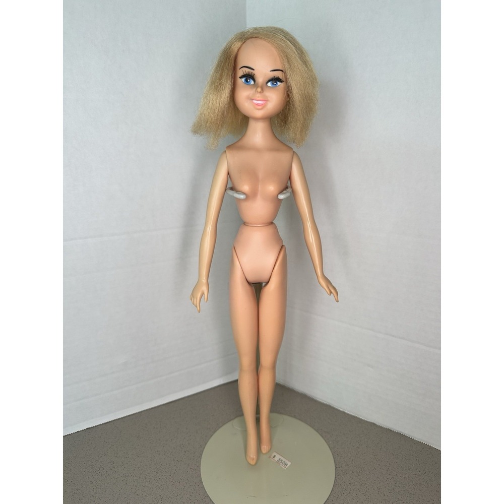 Vintage Perfekta‎ Bonnie Blue Ribbon Doll 1960's FLAW